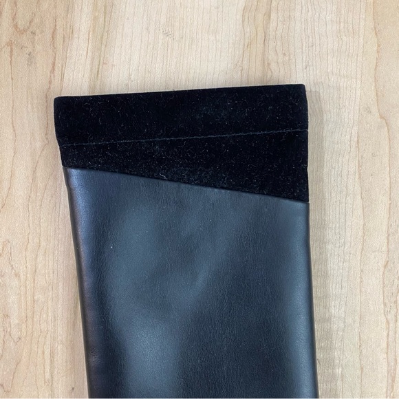 Dior Black Leather Velvet Sunglasses Glasses Case Unisex 8” x 4” main image 7
